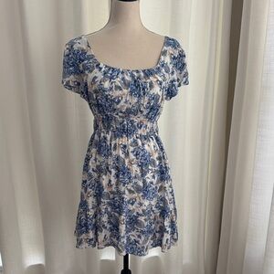 Altar’s State - Floral Blue and Ivory Dress